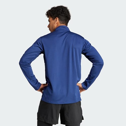 Image of adidas Men's Sweatshirts | Tr-ES 1I4Zip | Blue |