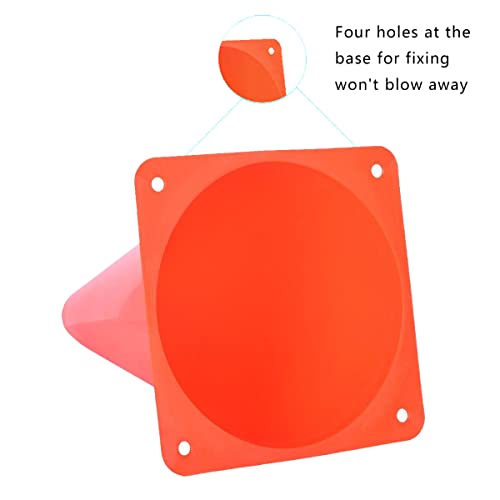 Alyoen 9 Inch Orange Traffic Cones, Plastic Sports Cones, Soccer Training Cones For Outdoor Activity & Festive Events (Sets Of 10/15/ 20) #TOP2