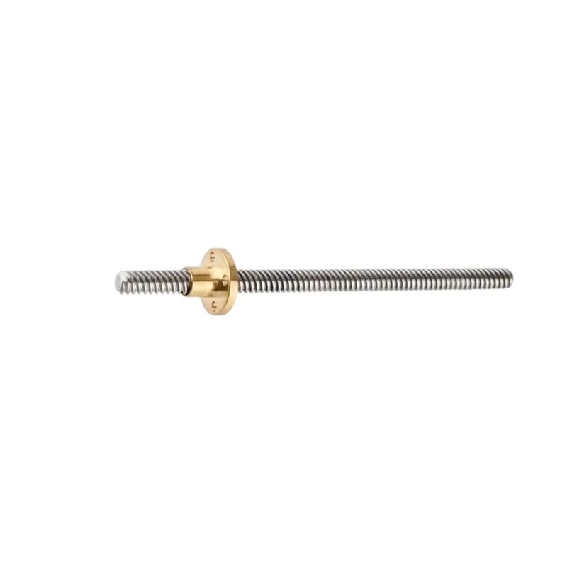 Tornillo T12 de acero inoxidable con paso de 4 mm, 1 pieza(650mm)