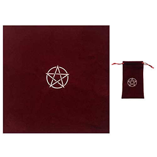 Guizhou Pentagramas Tarots Toalha de mesa com bolsa de veludo Altar Tarots pano adivinhação Astrolog