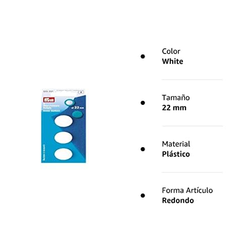 Prym - Prym Plastic White (23mm) Cover Buttons - 1 Unit, 22 mm - Image 3
