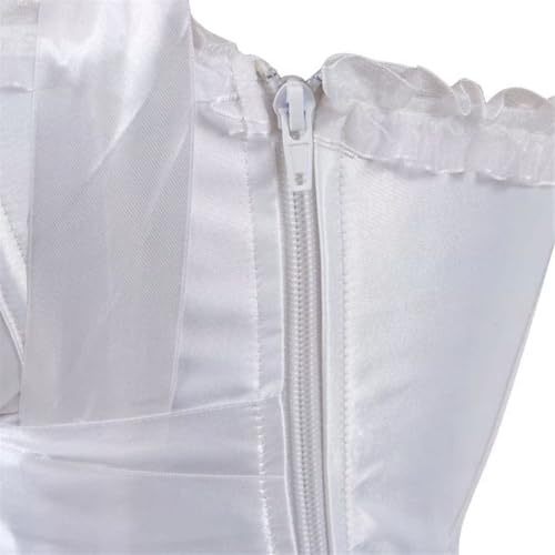 Image of Women's Lace up Gothic Jacquard Shoulder Straps Tank Overbust Shaper Corset Bustiers Top