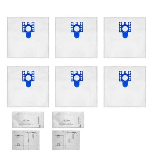 6+4 Compatible with Miele FJM Dust Bag Compatible with Miele FJM GN Type Vacuum Cleaner Hoover Dust Bags & Filters Cat Dog Size 320 * 320