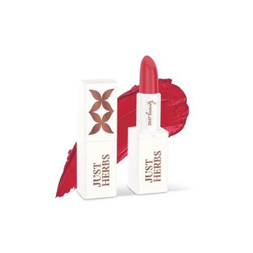 Image of Just Herbs Ayurvedic Creamy Matte Lipstick For Moisturized Lips - Parabens & Chemical Free Half Size 1.8gm