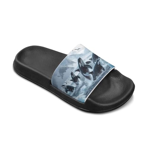 Slides for Kids Summer Slippers Boys Non-Slip Shower Shoes4