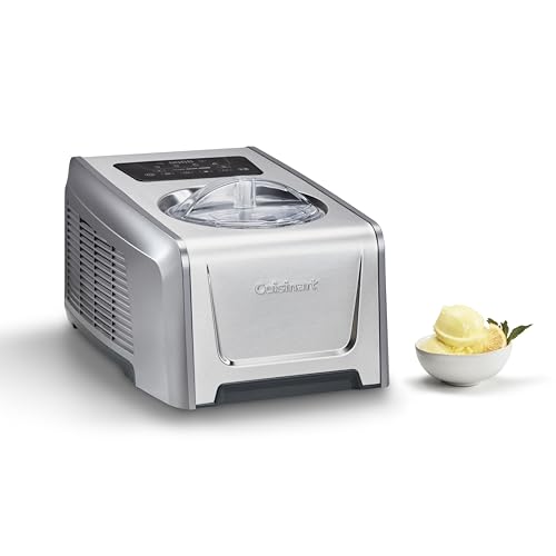 Cuisinart FreezeEase Pro - Self freezing ice cream maker | 4 presets | 14 functions | Ice Cream, Sorbet, Frozen Yoghurt, Gelato | No pre freezing needed | Ready in 40 mins | 90min Keep cool function |
