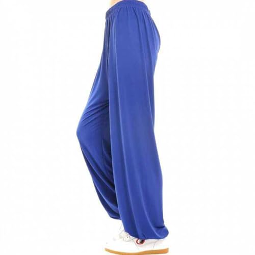 YOYOBABY Tai Chi Hose Herren und Damen Gummizug in Der Taille Kung Fu Workout Hose Weich und Atmungsaktiv Lantern Pants Yoga Kampfsport Trainingshose,005,3XL