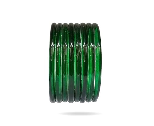 Image of Colorful Jelly Bangles Set of 8 - Transparent Candy Color Stackable Bracelets, Lightweight Fashion Accessories for Women & Girls