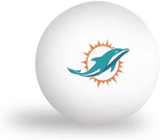 WinCraft Miami Dolphins PING Pong Balls - 6 Pack
