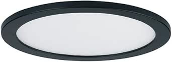 Maxim Wafer - 15W 1 LED Round Flush Mount-0.5 Inches Tall and 7 Inches Wide-Black Finish