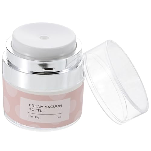 ABOOFAN Envase Vacío Airless para Crema 15g Tarro Cosmético Rosa para Viaje Frasco de Crema Bomba Antióxido y Diseño Hermético para Cuidado Facial
