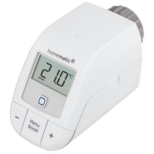 Homematic IP Heizungssteuerung für 4 Heizkörper zur Einzelraumregelung mit App., Weiß (Thermostat Basic) – Ansicht 2