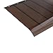 MYCENSE Window Awning Door Canopy Front Door Canopy Brown Color Window Shade Modern Patio Awning Canopy Exterior for Outside Garage, 50cmx45cm