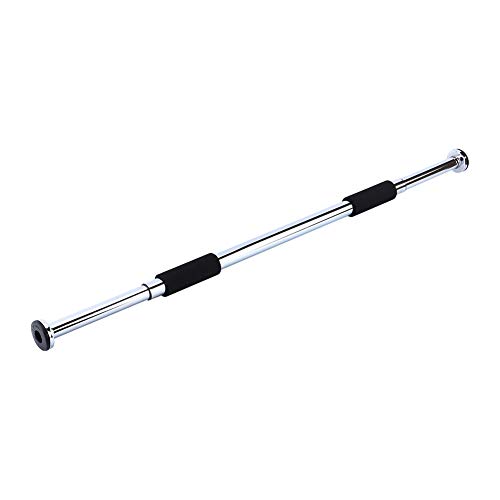 Optrekstang met handkussen, telescopische trainingsstang, geen schroeven nodig, voor deurkozijnen, 62-100 cm verstelbaar