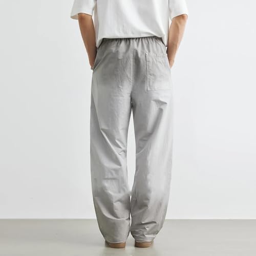 Men's Workwear Trousers Summer Thin Loose Sports Elastic Waist Casual Pants Men3