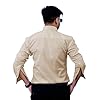 Sparrow Outfit Men’s Pure Cotton Regular Fit Shirt | Casual Wear Formal Shirts for Men and Boys | Spread Collar Long Sleeve Button Down Shirt for Office Parties Special Occasions (Light Yellow)