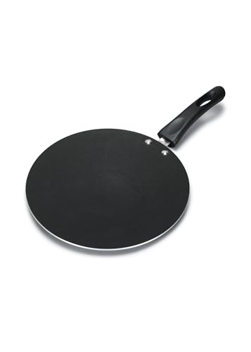 Image of Non-Stick Concave Tawa 23 cm 3mm Thick Heavy Base Induction & Gas Compatible Multi-Purpose Flat Pan for Roti, Chapati,Paratha, Dosa, Uttapam