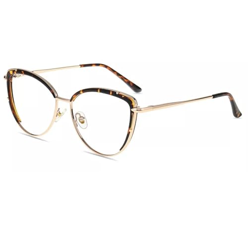 Image of Firmoo Blue Light Blocking Glasses,Anti Eye Strain Anti Headache UV Cut, Cateye Computer Reading Glasses with magnification