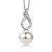 Produktbild Miore Damen-Halskette 9 Karat 375 Weißgold Süßwasser-Zuchtperle und Brillanten Anhänger 45cm
