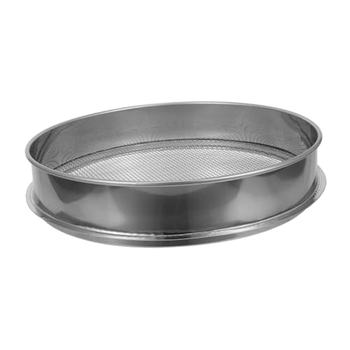 FONDOTIN Tamiz De Acero Inoxidable para Jardín Tamiz De Malla Fina para Rocas Tierra y Compost De Jardinería