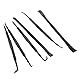 Yctze Pry Bar Kit - 6PCS/Set Doppelendige Hebelstange Hakenset, ABS Kunststoff Schwarz, Zum Entfernen von O-Ring-Dichtungszubeh?r, Demontage-Hebelstange, Montage-Hebelstange