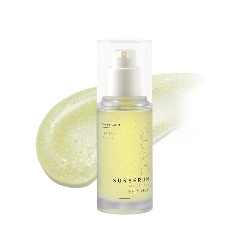 VELY VELY Yuja C Sunscreen Serum SPF 50+ PA++++, Korean Sunscreen...