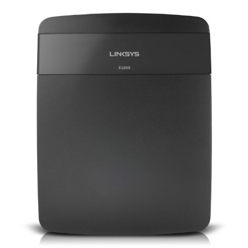 Image of Linksys E1200 2.4GHz Radio Frequency Wi-Fi Router, Transfer Rates of Up to 300Mbps- Black (E1200)