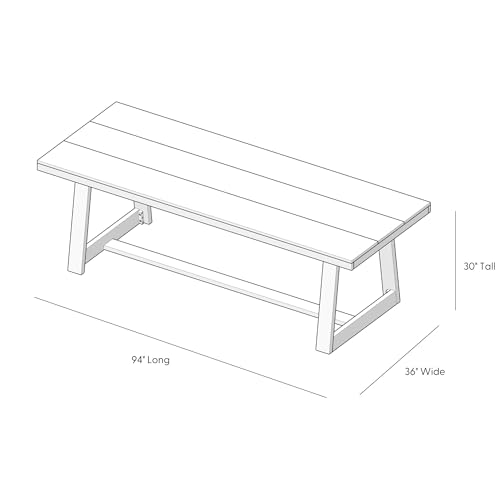 Classic-Rectangular-Dining-Room-Table-94in-2380mm-Pecan-Wirebrush Classic Rectangular Dining Room Table 94in 2380mm Pecan Wirebrush