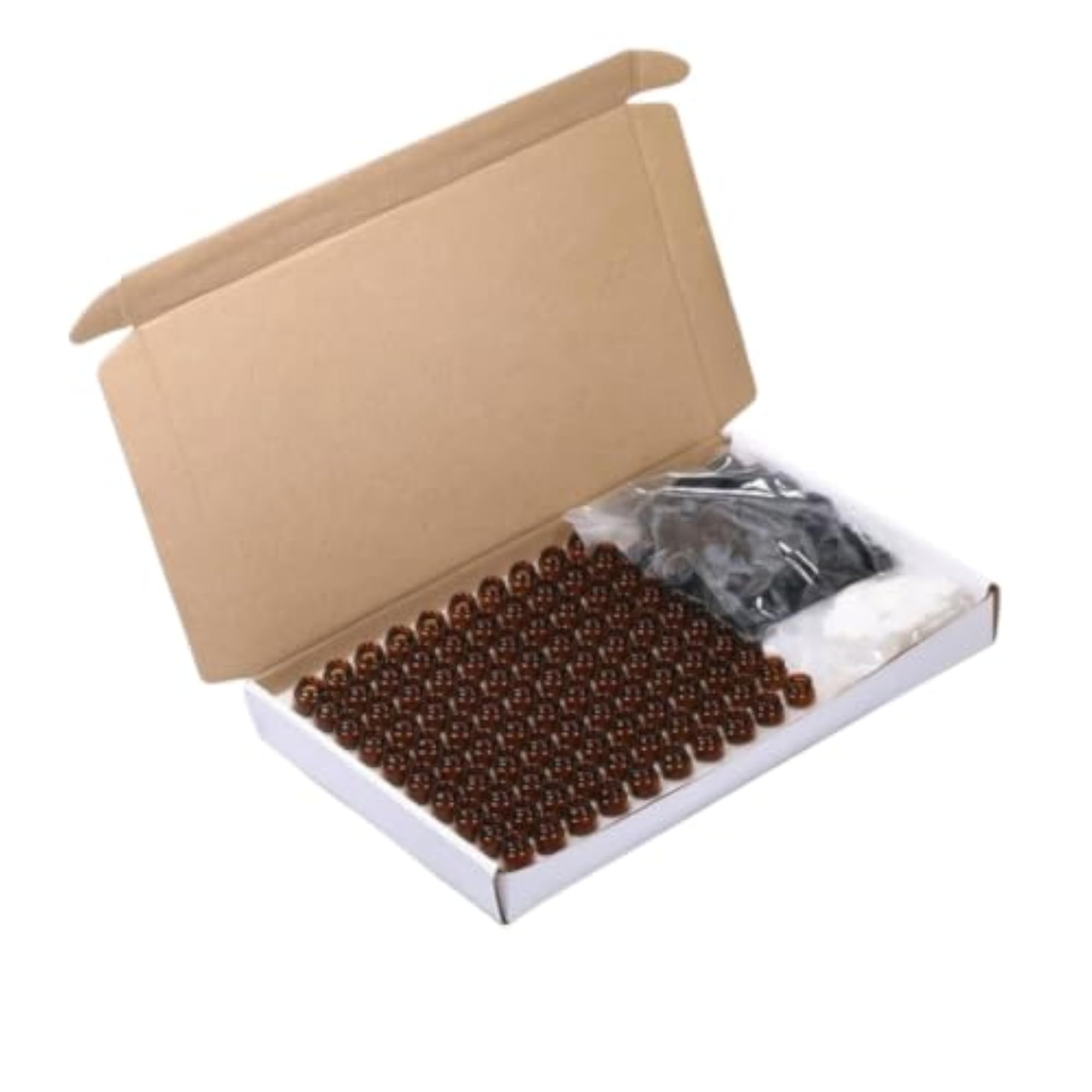 100 Pieces Amber Essential Oil Bottles, Travel-Friendly