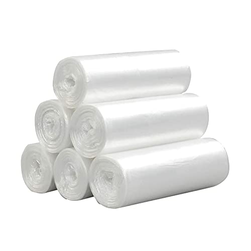 5 Gallon Transparent Trash Bags, 180 Count Waterproof Leak-Proof Resilient PE Roll Garbage Bags,High Load-Bearing Capacity Unscented Clear Disposable Trash Can Liners for Bathroom Kitchen Office - image 1