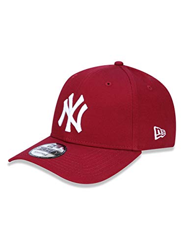 Boné New Era 9Forty New York Yankees adulto-unissex, Vermelho Escuro, U
