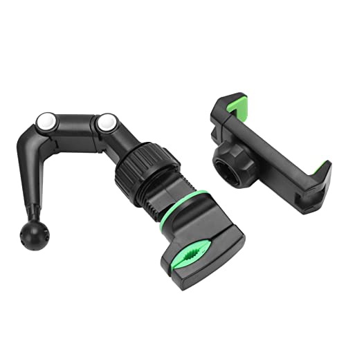 Suporte de telefone para guitarra, vários nós, com ângulo ajustável, braçadeira firme, suporte de te