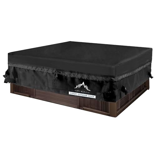 Himal Square Hot Tub Cover - Heavy Duty 600D Polyester