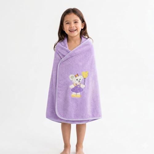 Image of MAXOSHINE Microfiber Kids Bath Towels Quick Dry Super Absorbent Super Soft Bath Towel for Babies Toddler-Baby Towel for Boys and Girls, Mini