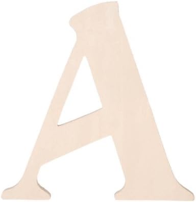 Darice 9130-A Fancy Wood Cutout, Letter A, 5-Inch