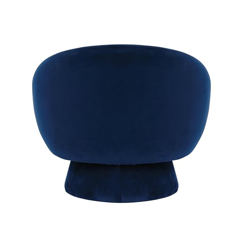 Sillón tela peluche azul miniatura 4