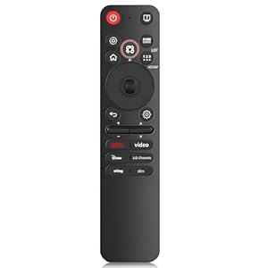 Ersatz für LG TV Remote, für alle 2019-2025 LG Web OS TV Magic AI Voice und Pointer Fernbedienung, kompatibel mit UHD OLED QNED NanoCell 4K 8K Fernsehern.