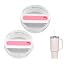 Transparent Pink+white