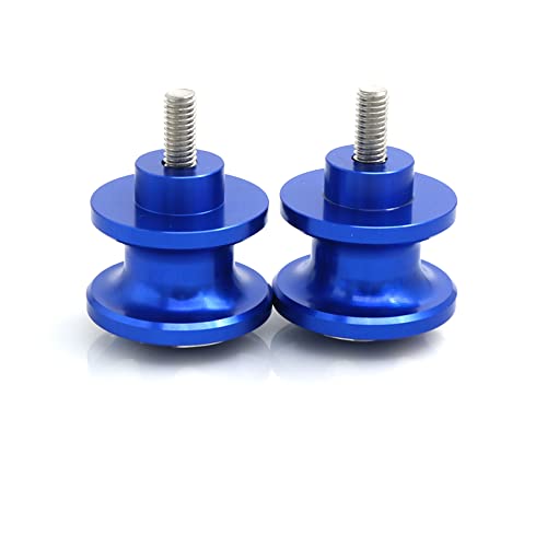 Crazy Sport 6Mm Swingarm Spools Sliders Stand Universal M6 Screws Compatible With Yamaha Xsr 300 900 Yzf R1 R3 R7 R6 Mt10 Mt09 Mt07 Mt03 Mt25 Tracer 700 900 Gt Fz1 Fz6 Panigale 899 959 Rsv (Blue) #TOP4