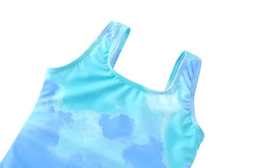 Image of Toddler Swimsuit Girl One Piece Rash Guard Tankini Bathing Suit Little Girls Sleeveless Quick Dry Swimwear 4-8 Years