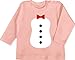 Shirtracer Baby Karneval und Fasching Kostüm - Pinguin Karneval Kostüm - 6/12 Monate - Babyrosa - Geschenk - BZ11 - Baby Langarmshirt für Jungen und Mädchen