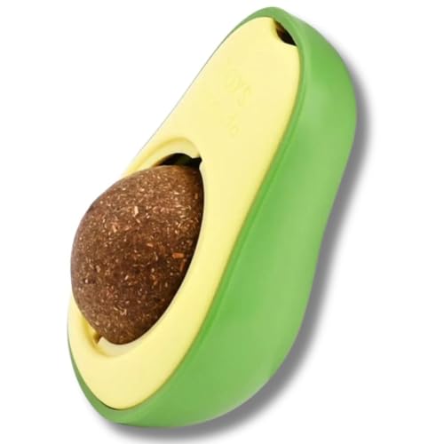 Kit 4 Abacates Catnip Brinquedo Interativo Erva para Gato Pet Cola na Parede Divertido