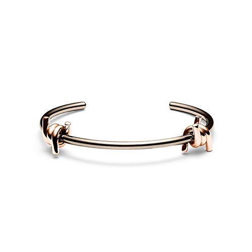 Mvmt Women's Double Barbed Cuff Taupe/Rose Gold Bracelet | 160 Mm #TOP13