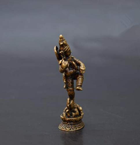 Petite statue Bouddha tantrique en laiton a offrir comme cadeau de pendaison de cremaillere