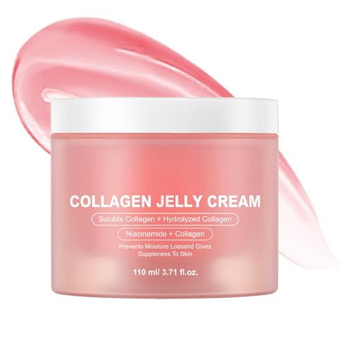 AOPEIBOTO Collagen Jelly Cream, Face Moisturizer for Hydrating, Firming, Non-Greasy, Strengthen the skin barrier, 3.71 fl.oz/110ml
