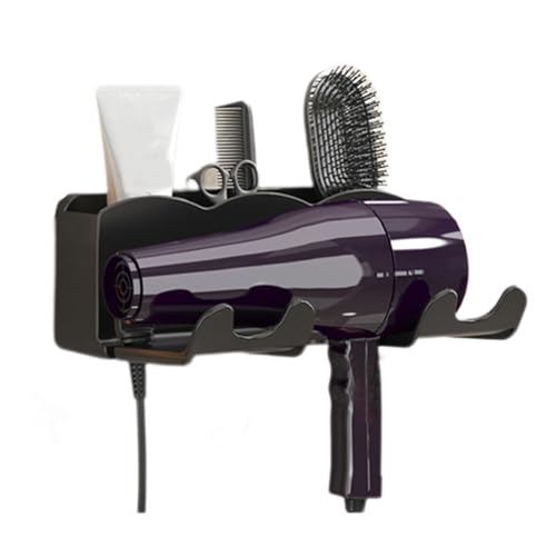 Soporte para secador de pelo, estante de almacenamiento para secador de pelo, estante de almacenamiento para secador de pelo, organizador de herramientas Haie, organizador de herramientas montado en