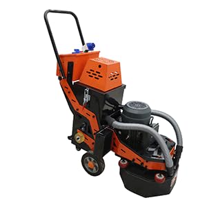 Yokoma Dust-Free Grinding Machine Floor Polisher Cement Ground Grinder Concrete Floor Grinder and Polisher with 30L Dust Bin and 6 Discs for Terrazzo Epoxy Marble Surface 220V 4.5KW