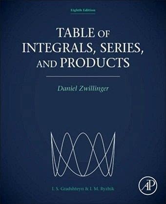 [Table of Integrals, Series, and Products] (By: Daniel Zwillinger) [published: November, 2014] book cover