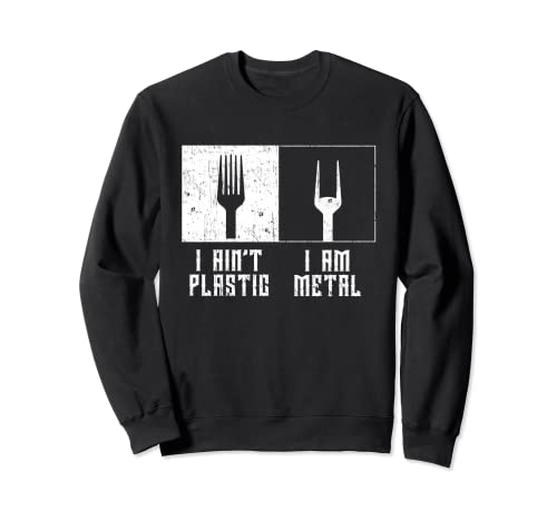 Rock Heavy Metal Punk Rock no es plástico I'm Metal Festival Sudadera