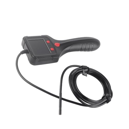 Industrial Endoscope with 2.4in HD Display, Handheld ABS Housing Borescope Inspection Camera for Automotive, Pipeline & Industrial Use (5m/196.9in Cable (0?5m Range))